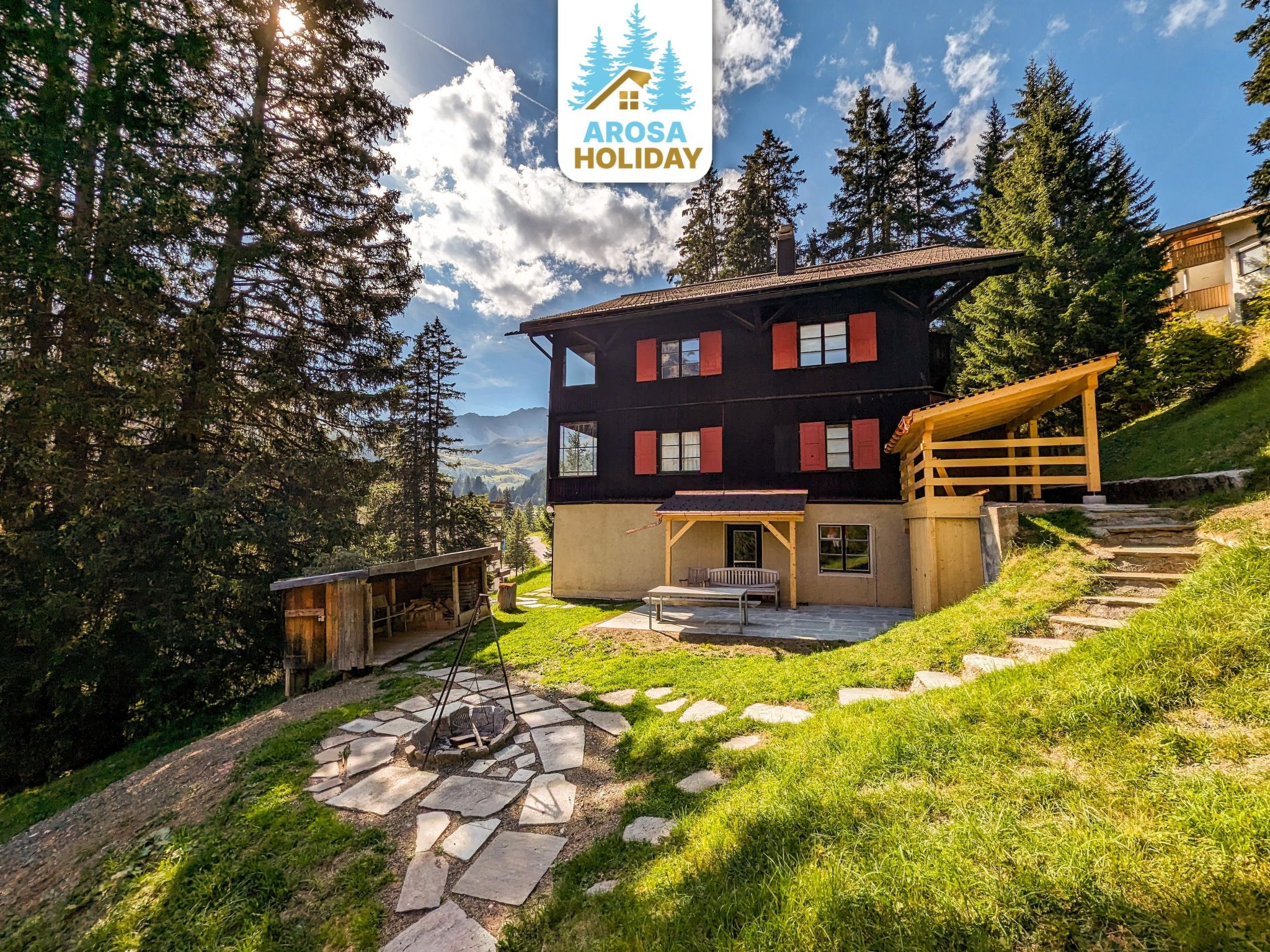 interhome-Pradella Garten by Arosa Holiday Appartement/Fewo, Dusche oder Bad, WC, 7-Bettwo