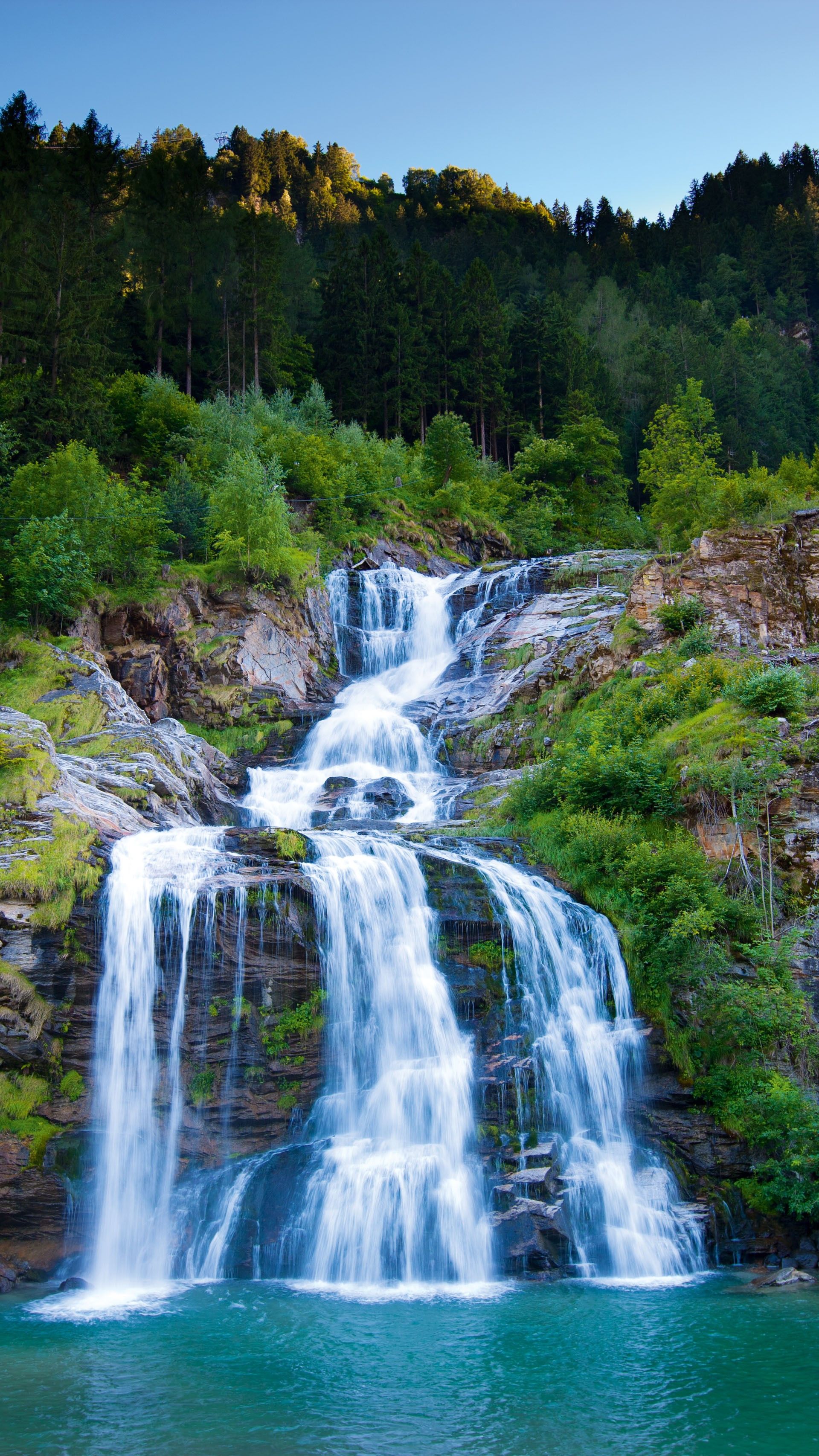 Piumogna Wasserfall in der Leventina