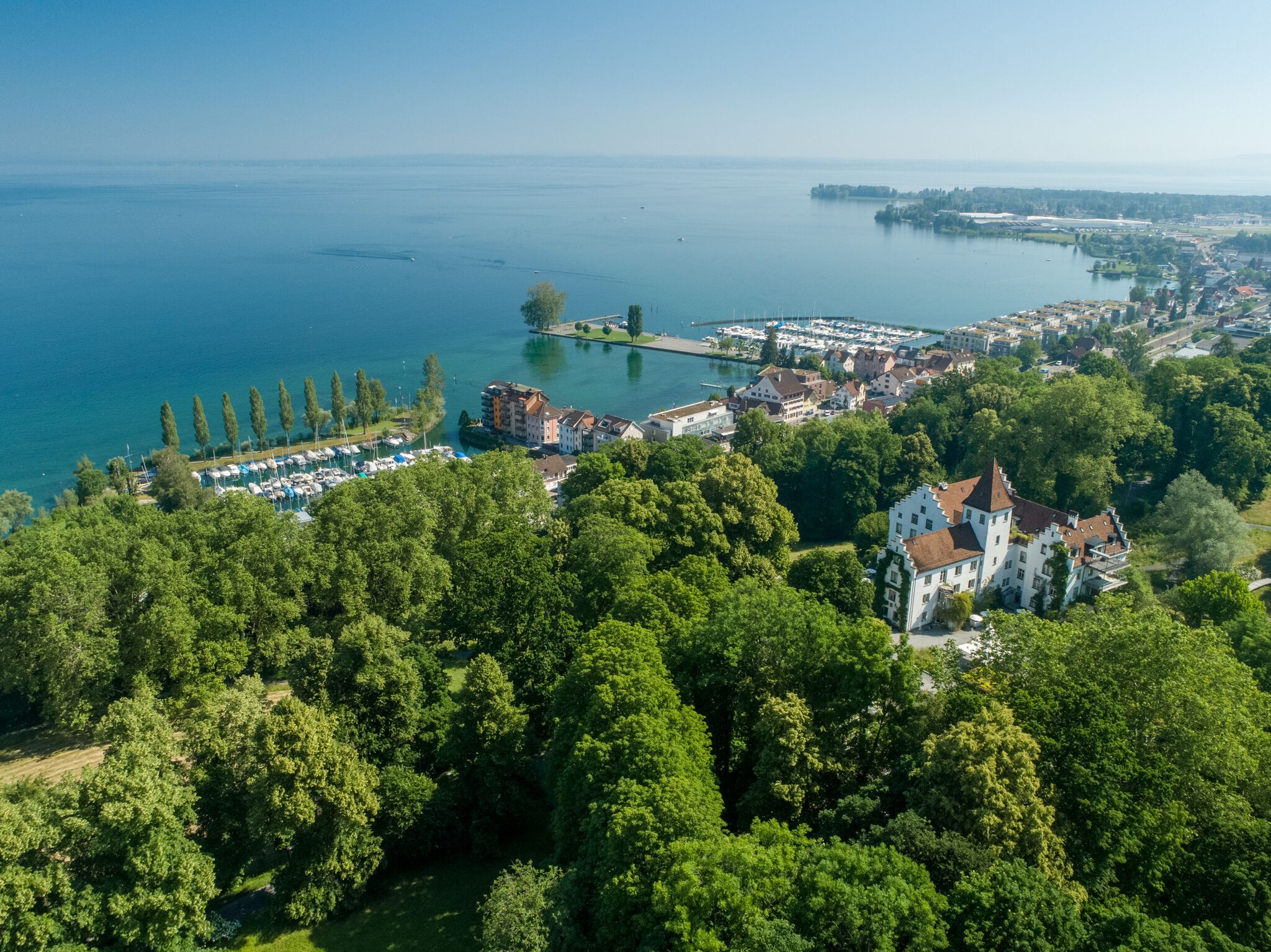 Luftaufnahme Schloss Wartegg