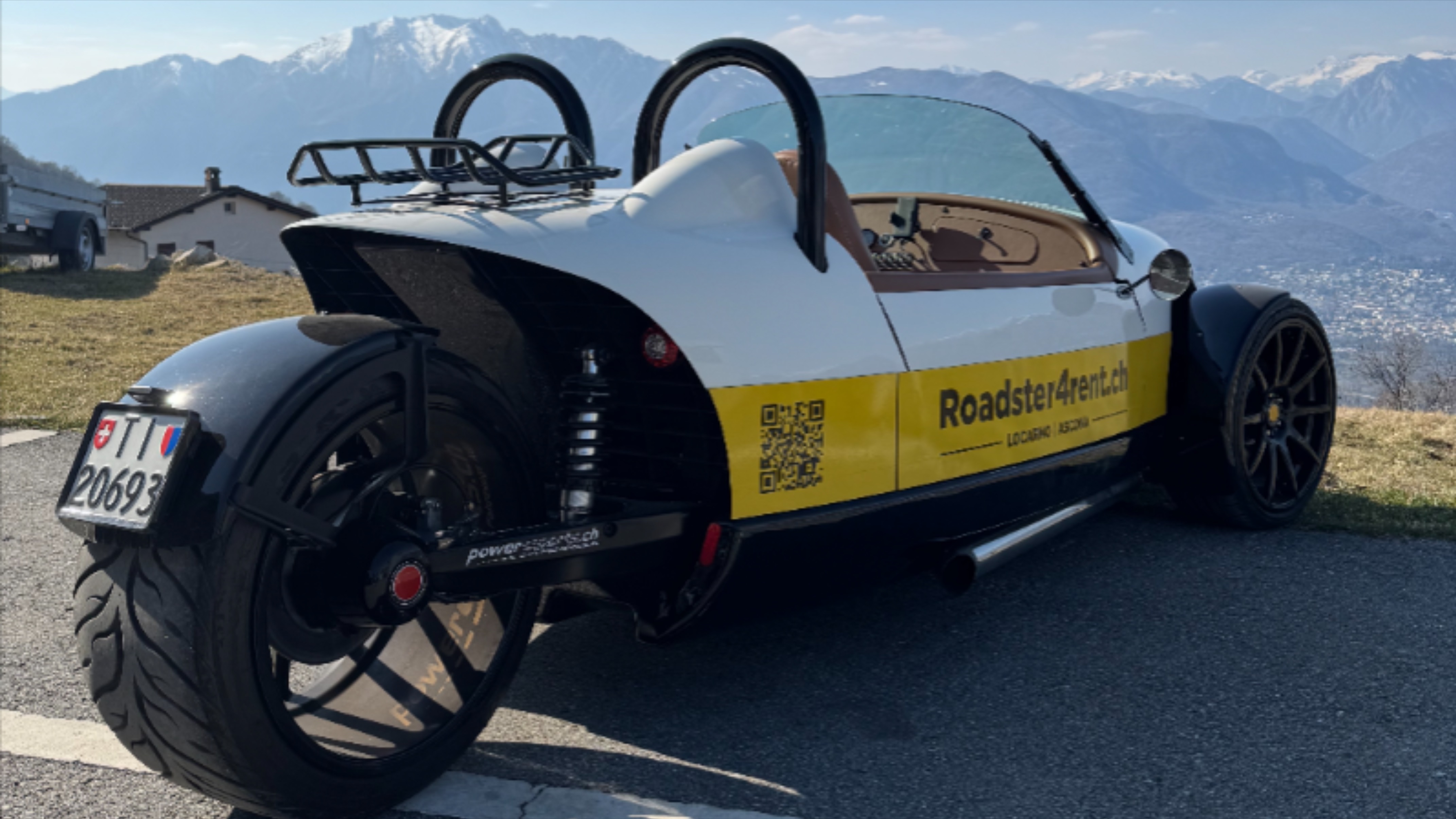 Vanderhall Fahrt mit einem 3 rädrigen Roadster