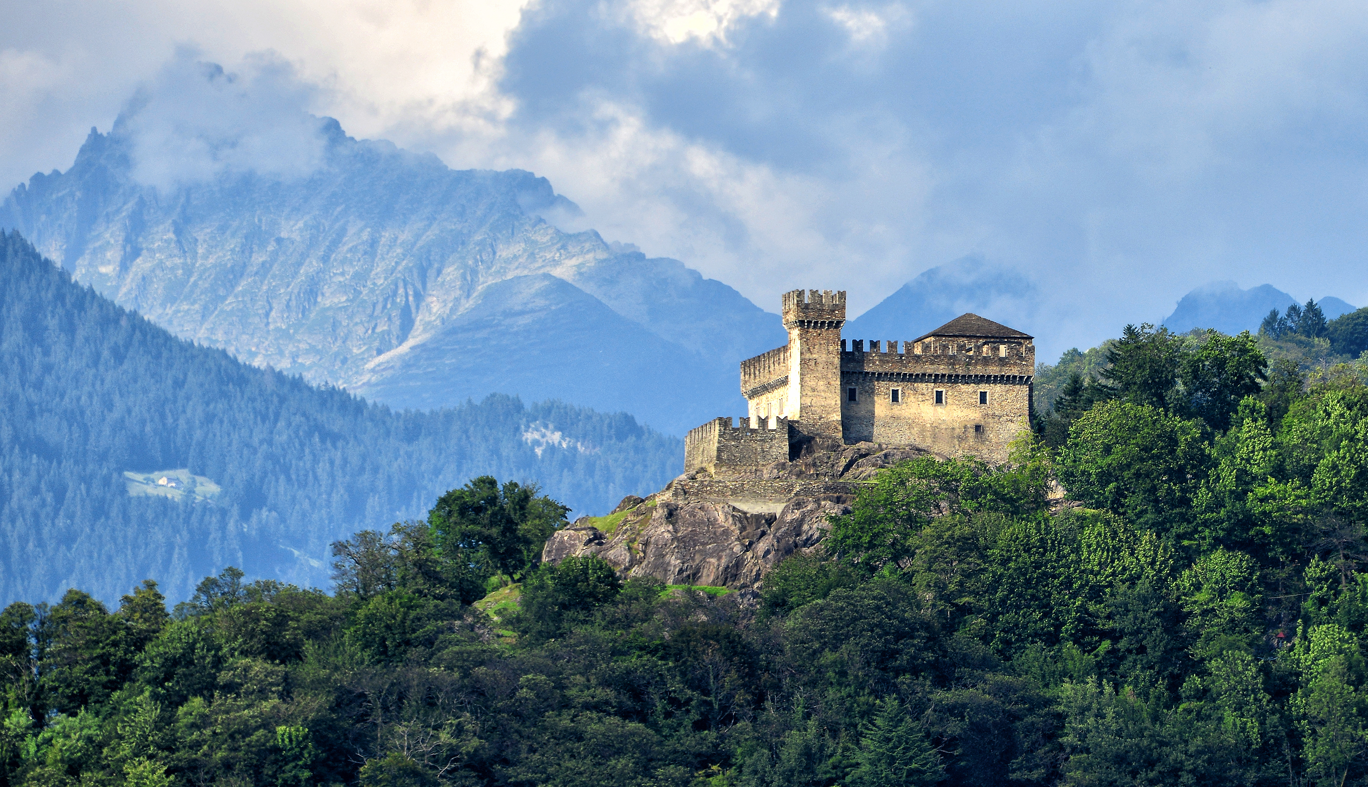 Burg Castello Sasso Corbaro in Bellinzona