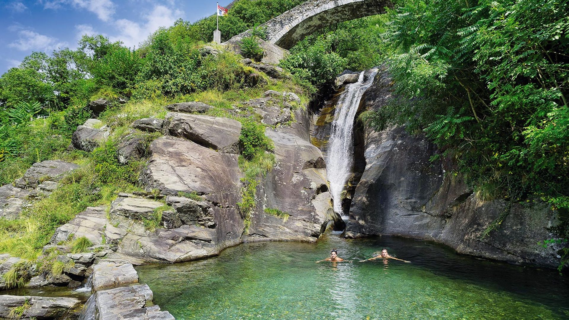 Wasserfall Santa Petronilla in Biasca