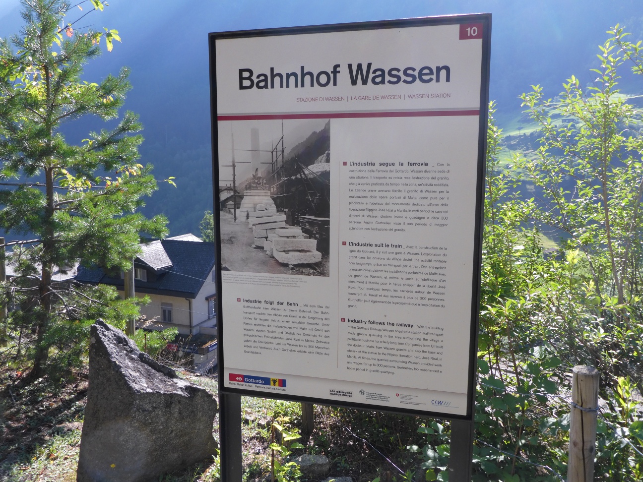 Freilichtmuseum Steinbruch Antonini, Wassen Kanton Uri