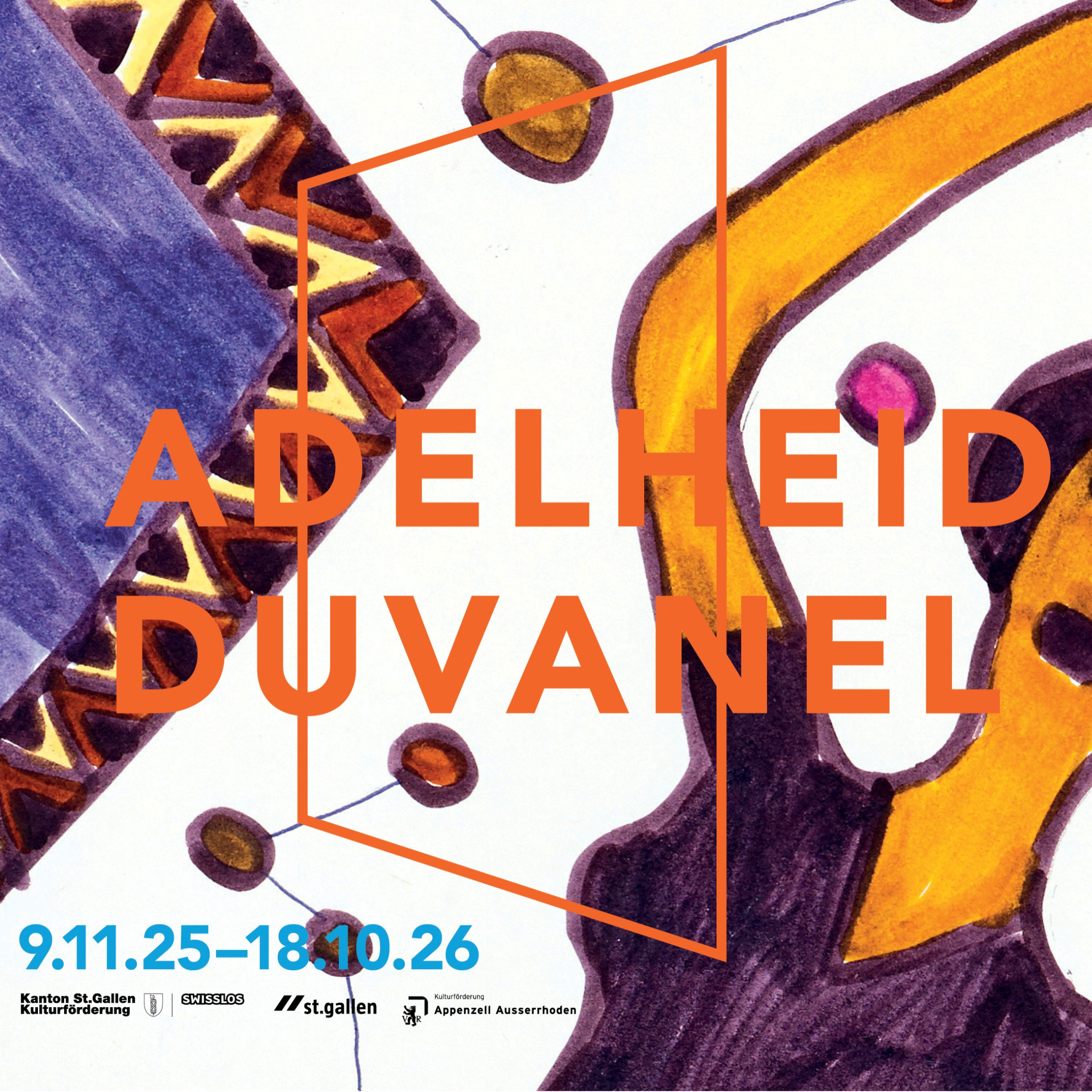 Ausstellungsflyer Adelheid Duvanel