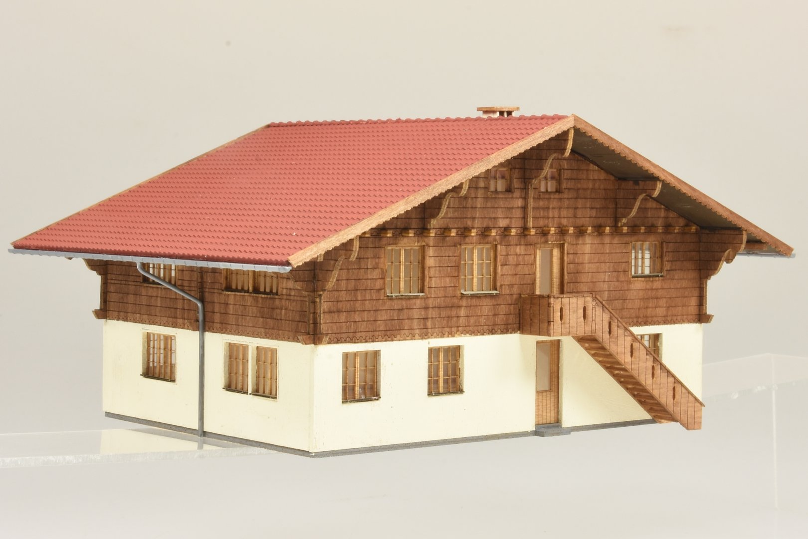 Modellbausatz Schweizer Chalet 1:87 2