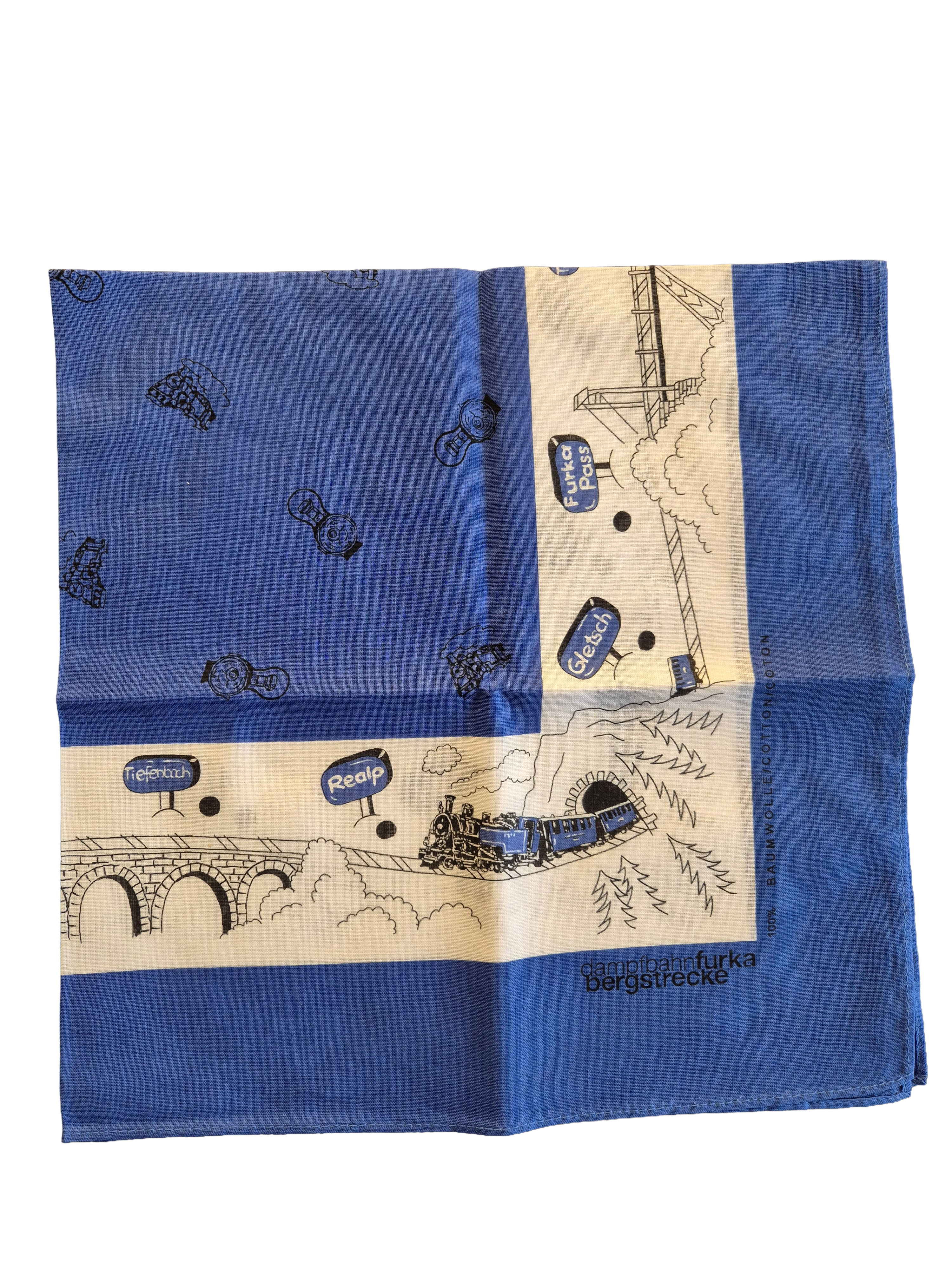 Baumwolltuch Furka blau 3