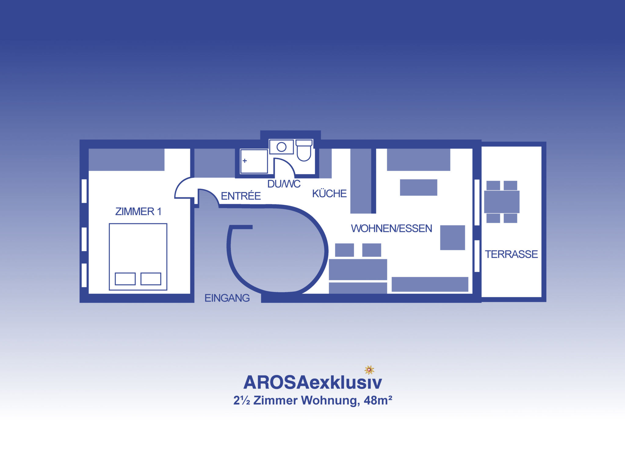 interhome-Casa Jacuzzi Appartement/Fewo, Bad, WC, 4-Bettwohnung