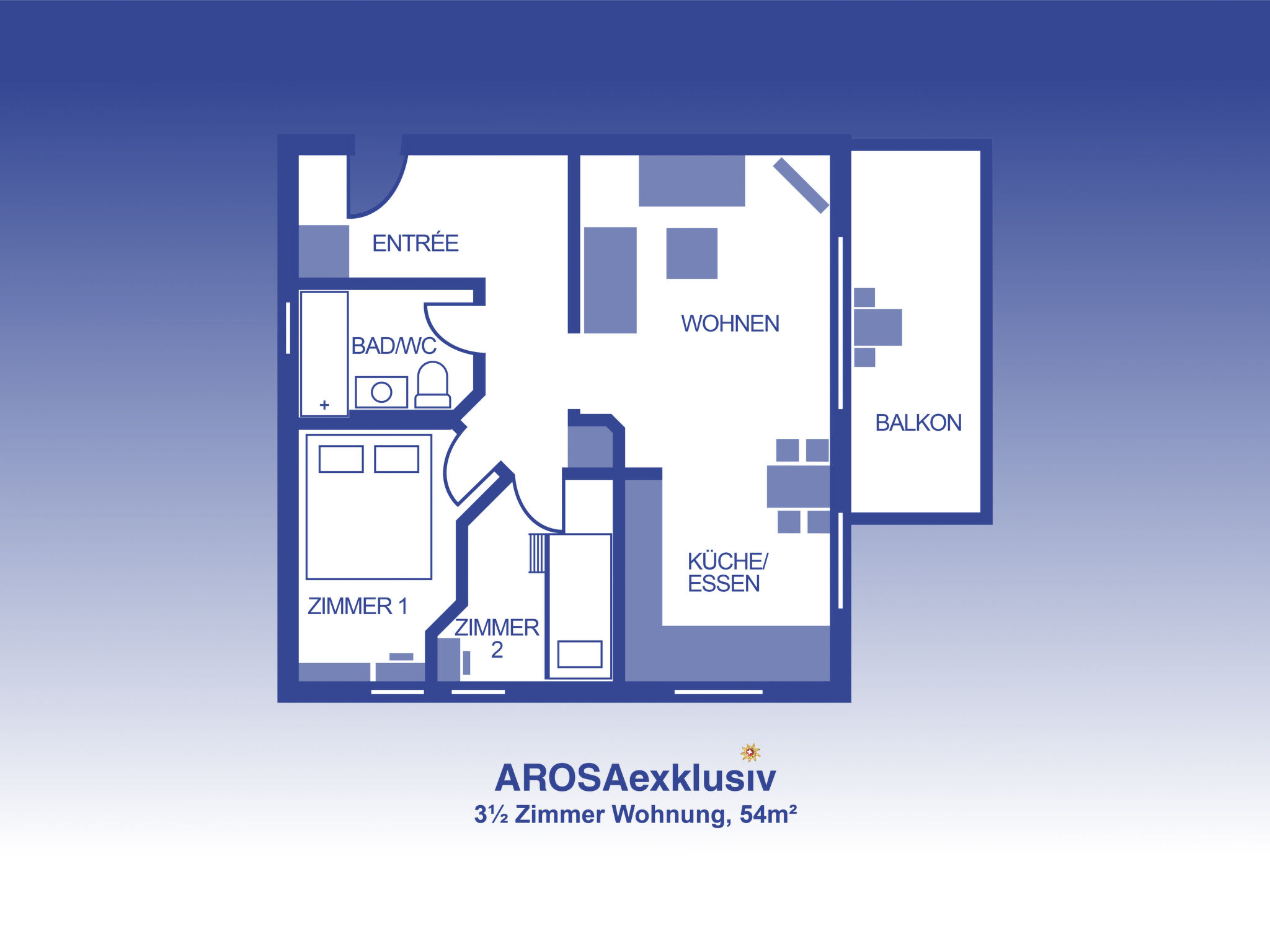 interhome-Chesa Igna Appartement/Fewo, Bad, WC, 4-Bettwohnung