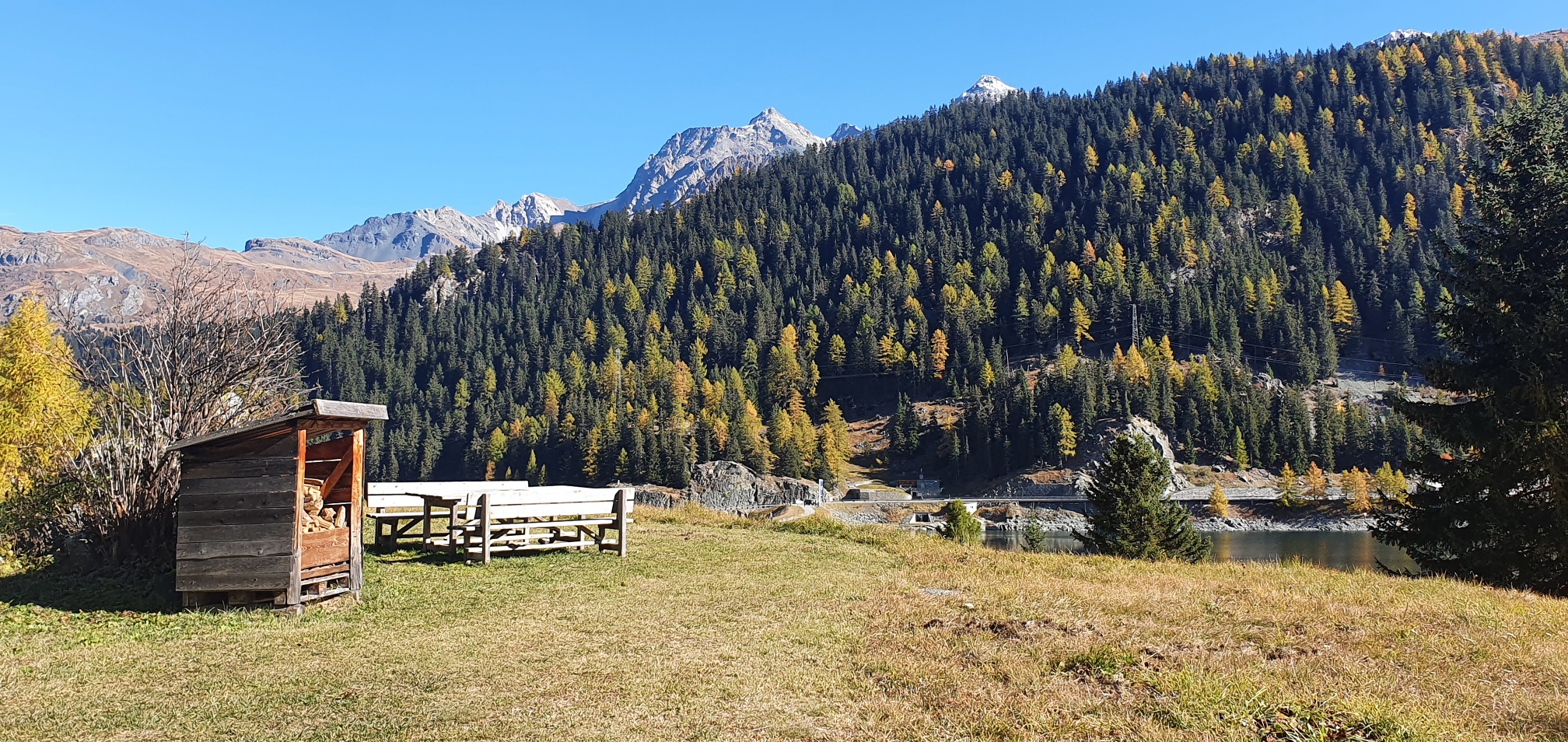 Grillstelle Marmorera Stausee