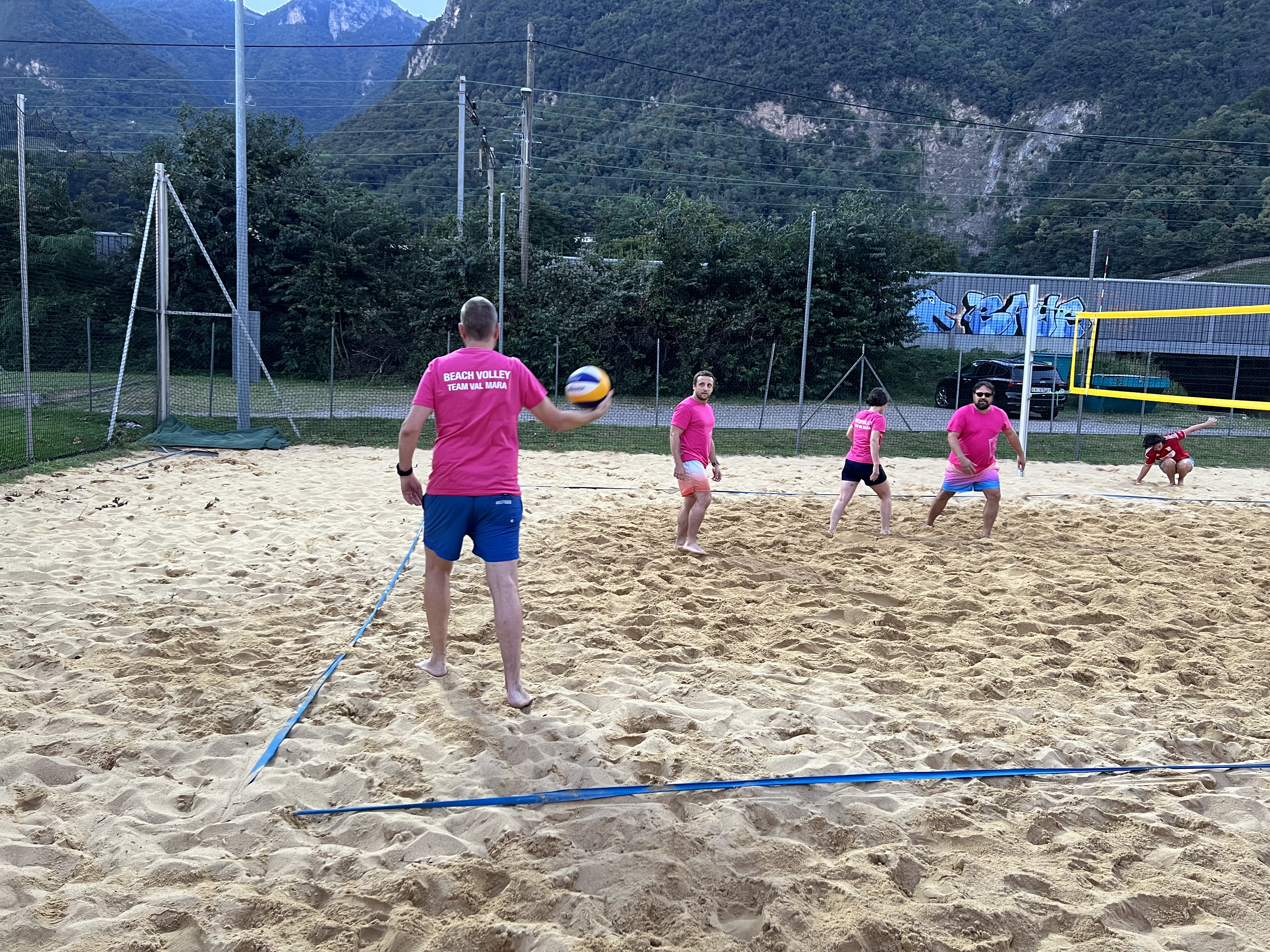 mys-Badeanlage in Melano-Beach-volley