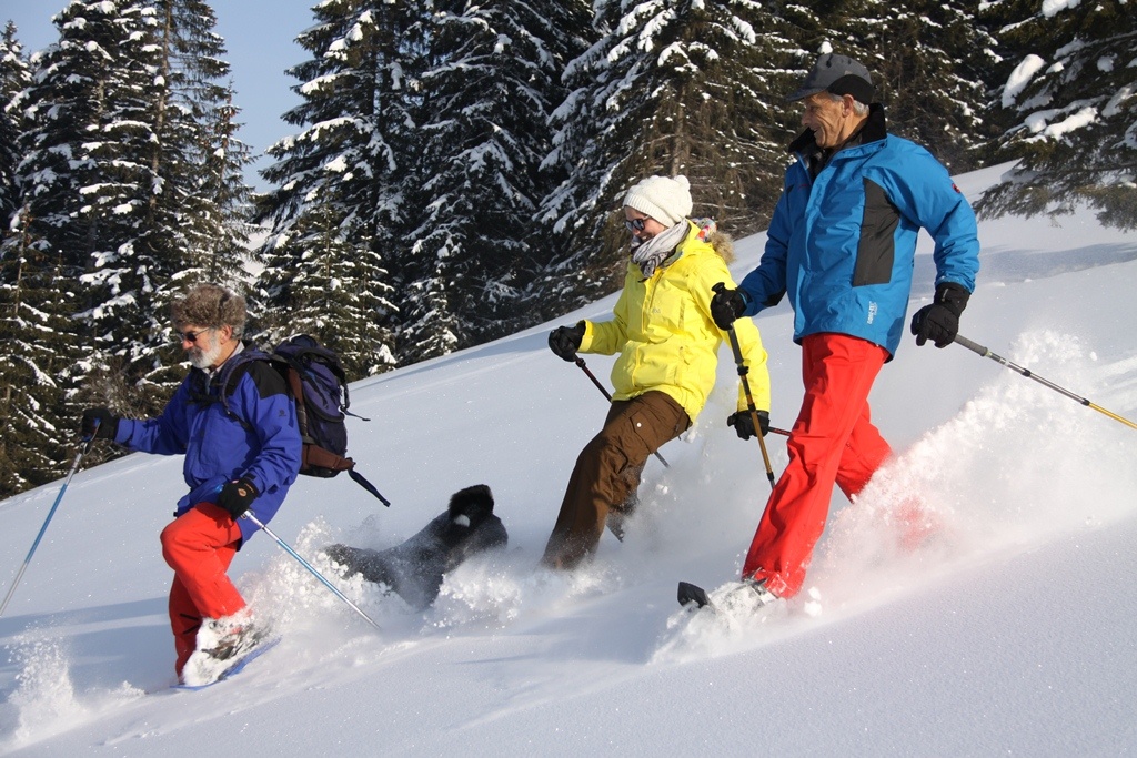 Geführte heisskalte Schneeschuhtour