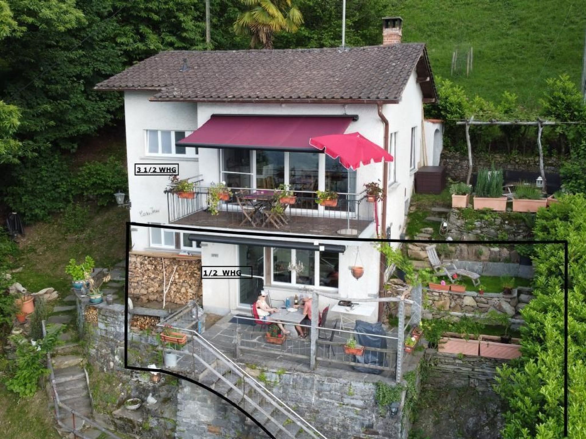 interhome-Casa Ines - 1 1/2 Zimmer Whg Terrasse mit Seesic