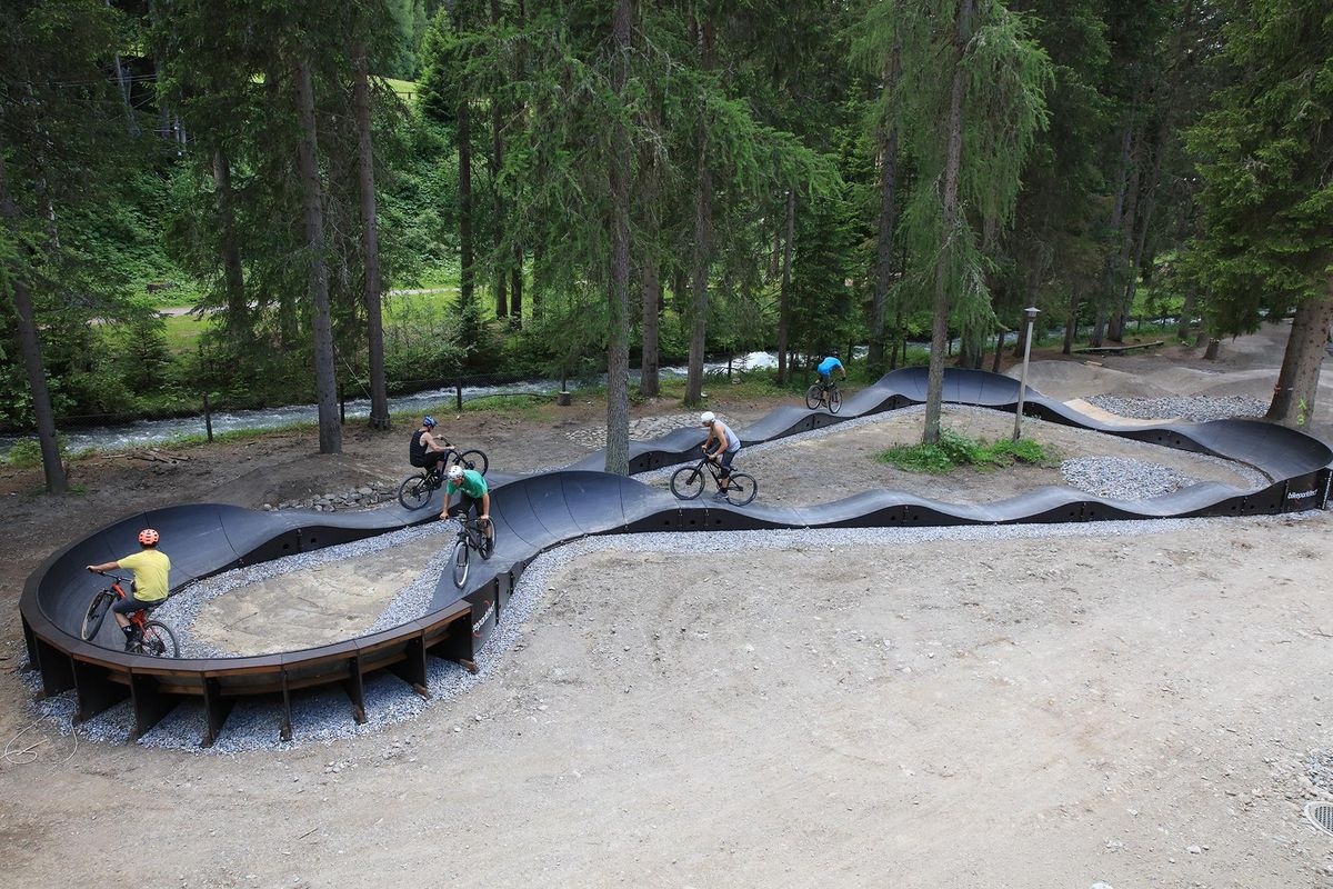 Bikepark mit Pumptrack in Davos