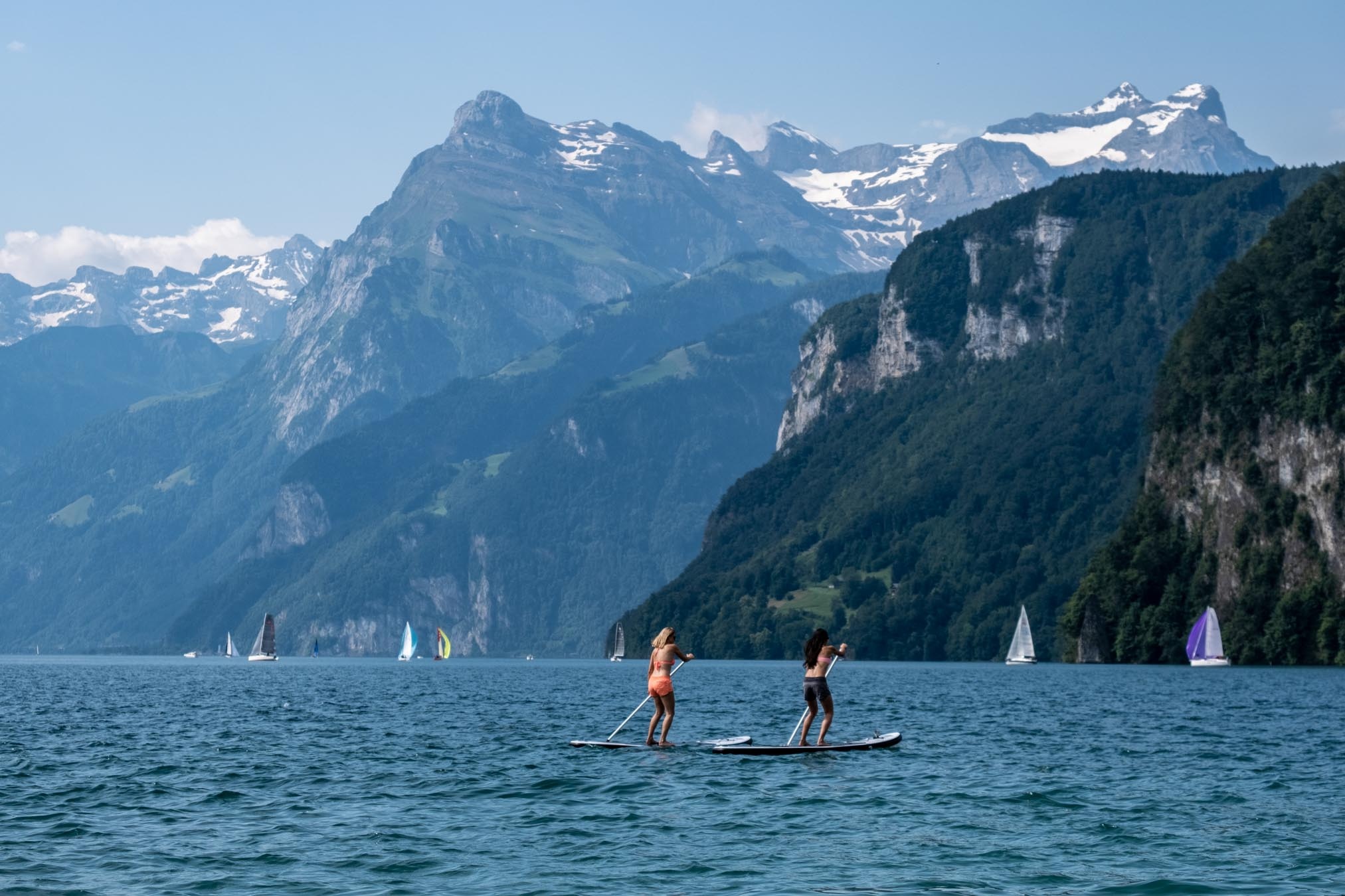Mit dem SUP vom Schillerstein zum Rütli