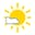 mostly sunny