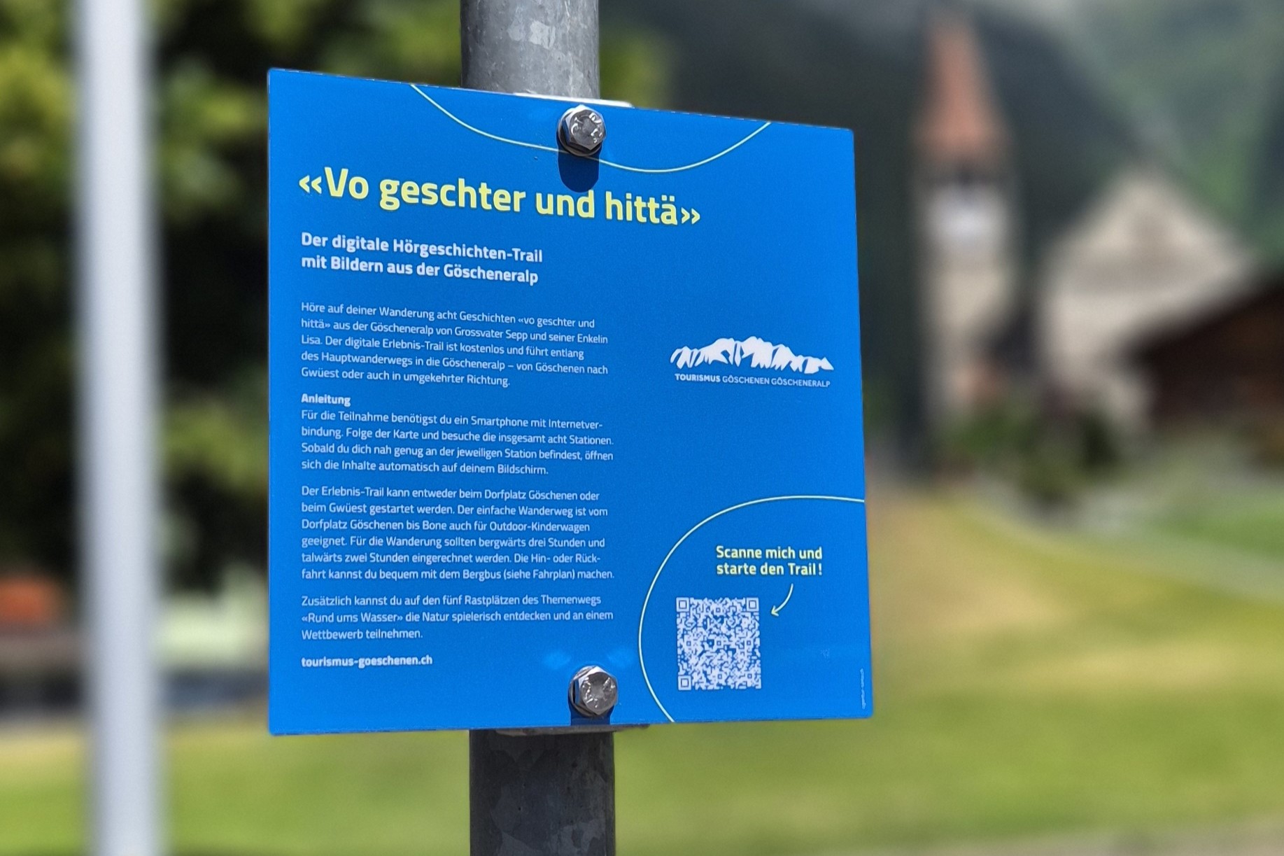 Infotafel zu Hörgeschichten