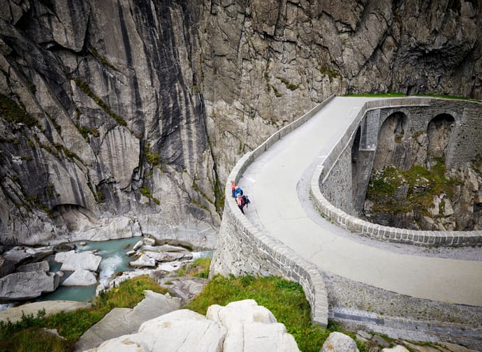 Teufelsbrücke, Schöllenen, Andermatt