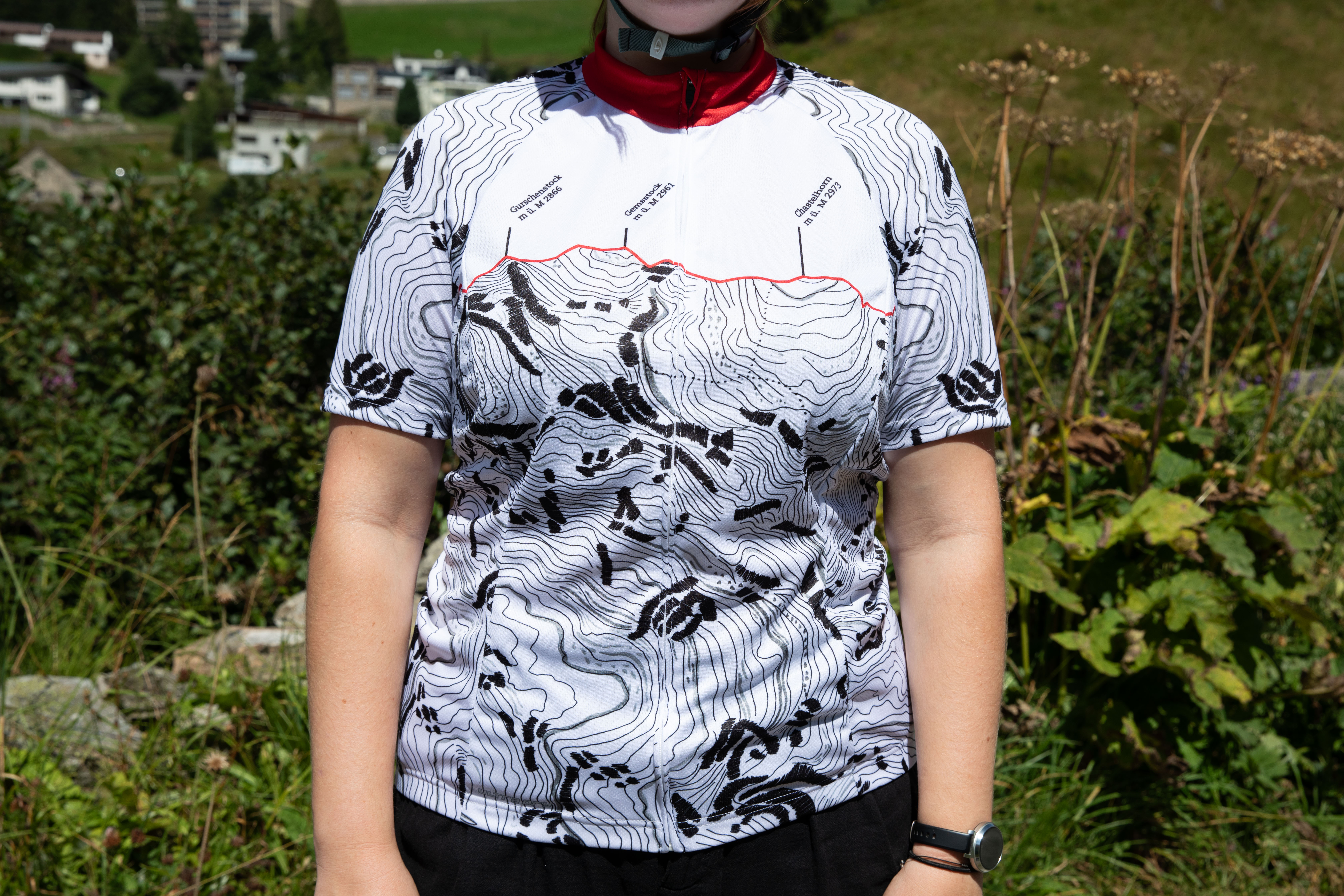 Bikeshirt ohne Logo auf Brust