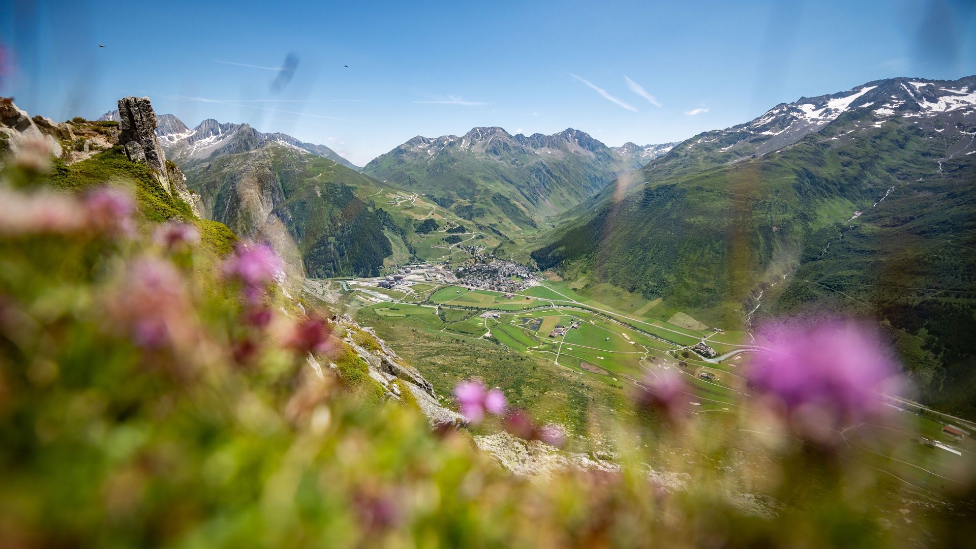 Andermatt im Sommer Multiside-Landingpage
