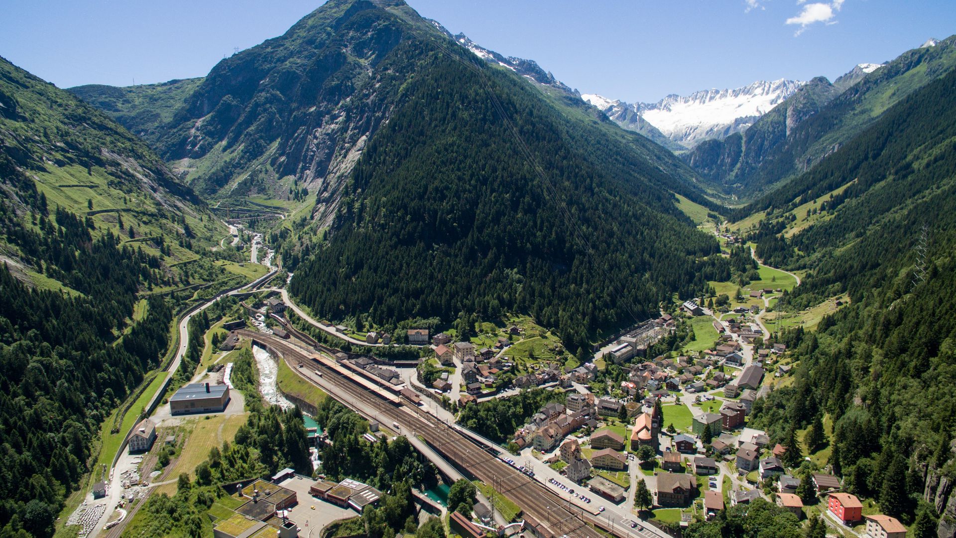 Vogelperspektive Göschenen