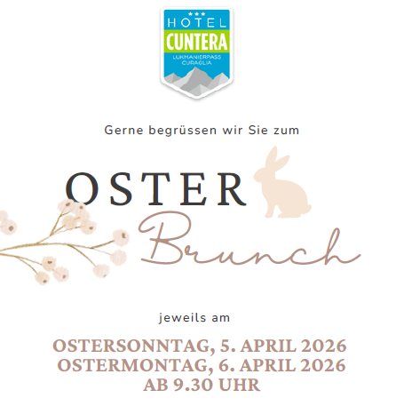 Osterbrunch im Hotel Cuntera
