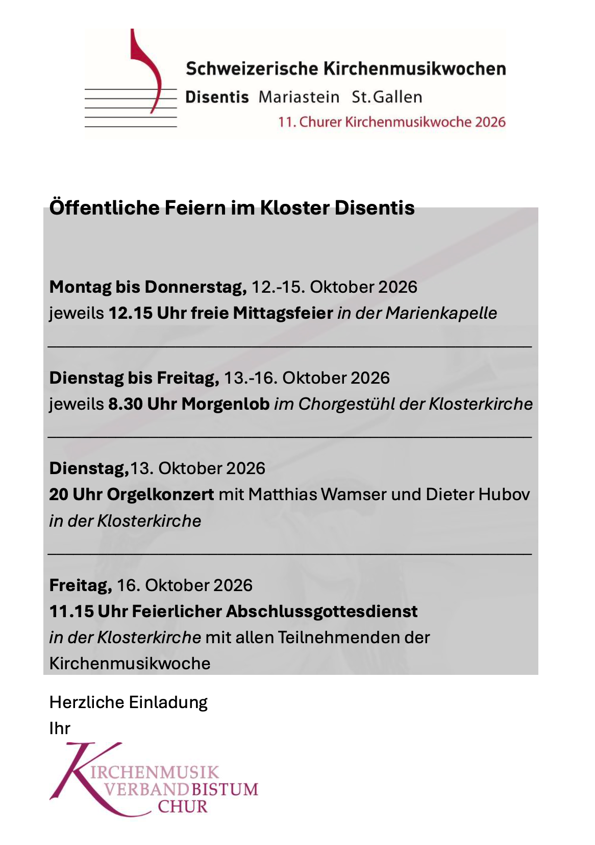 Kirchenmusikwoche
