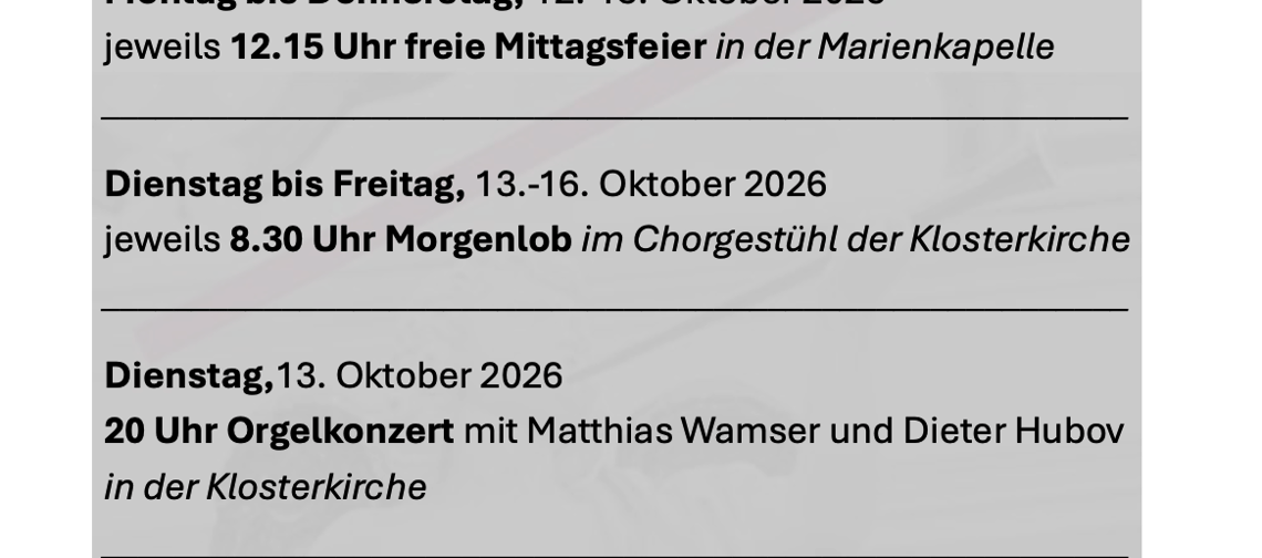 Kirchenmusikwoche