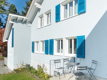 mys- Chalet Azzurro-Haus von aussen Sommer Chalet Azzurro
