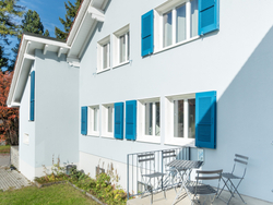 mys-Chalet Azzurro-Haus von aussen Sommer