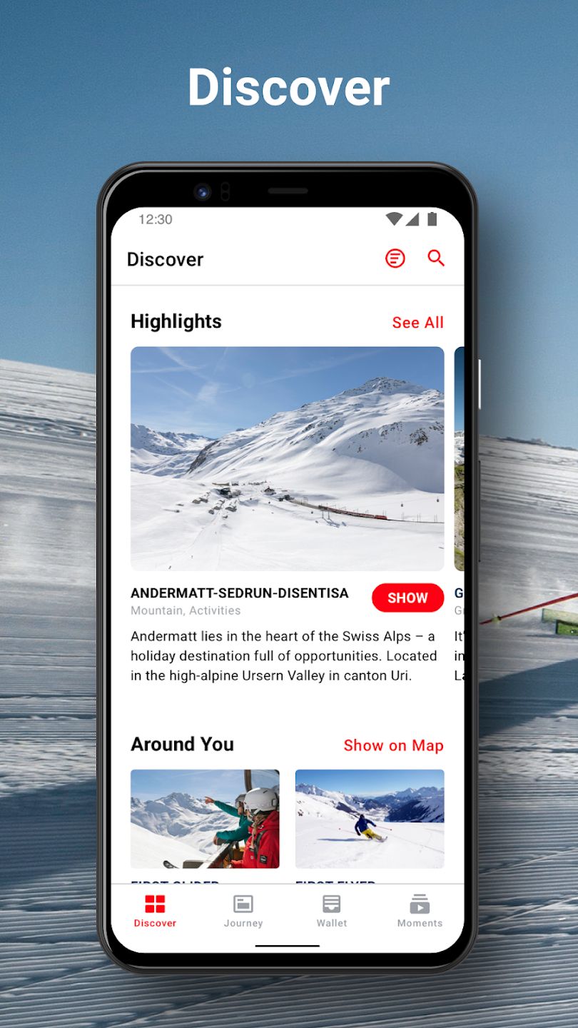 MountainAccess App - Entdecken 