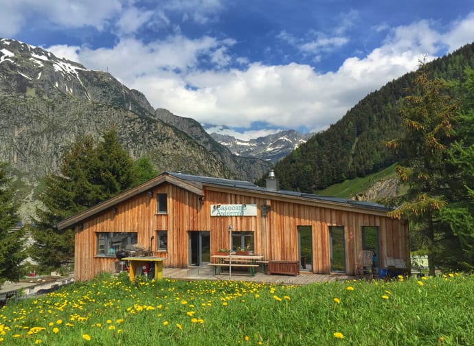 Aussenansicht Basecamp Andermatt