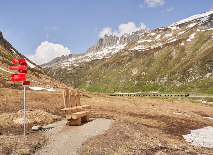 Edelweiss Bänkli Oberalppass