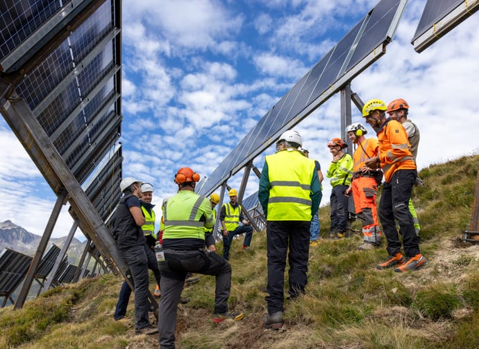 Führung PV-Anlage in Sedrun