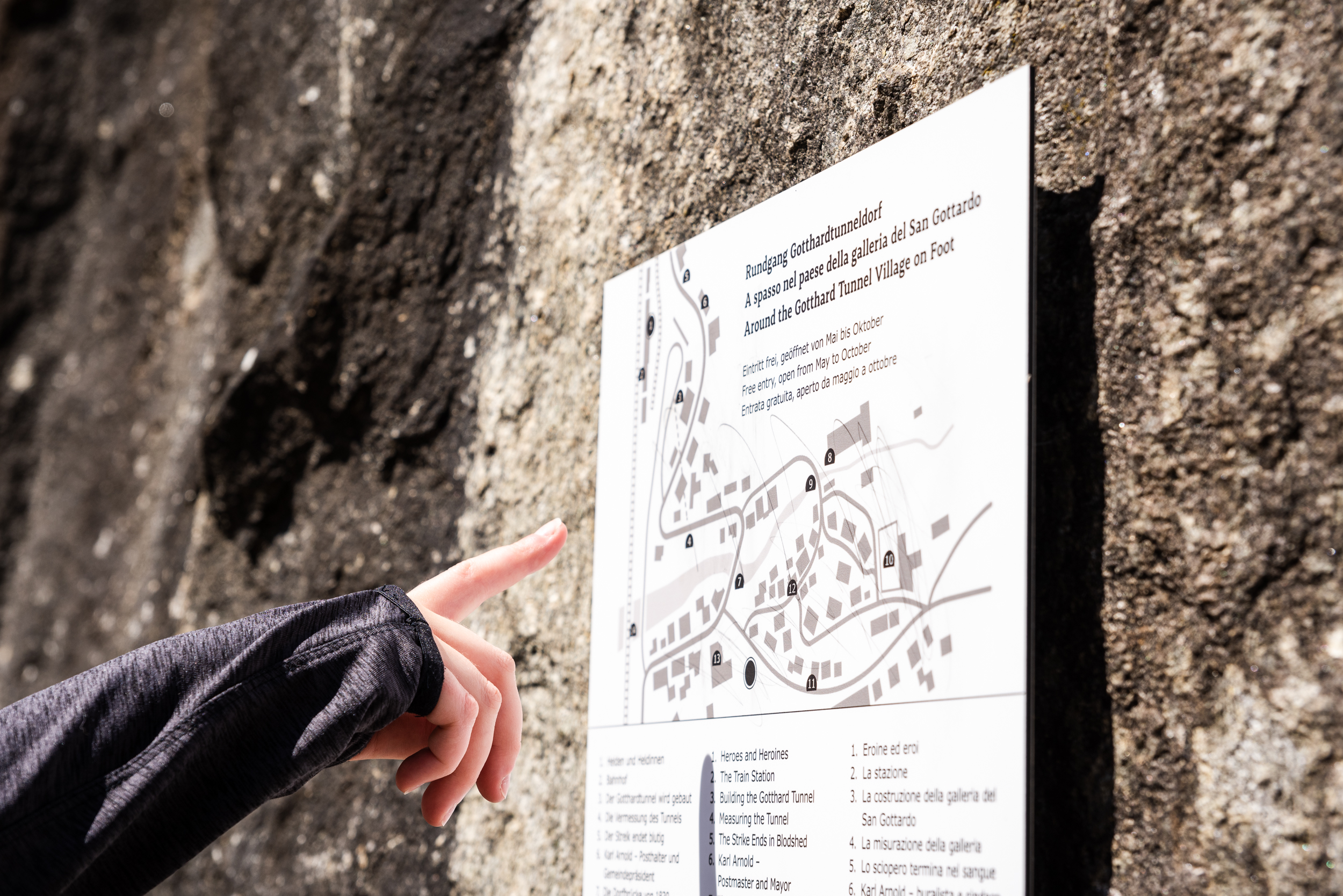 Rundgang Gotthardtunneldorf Göschenen