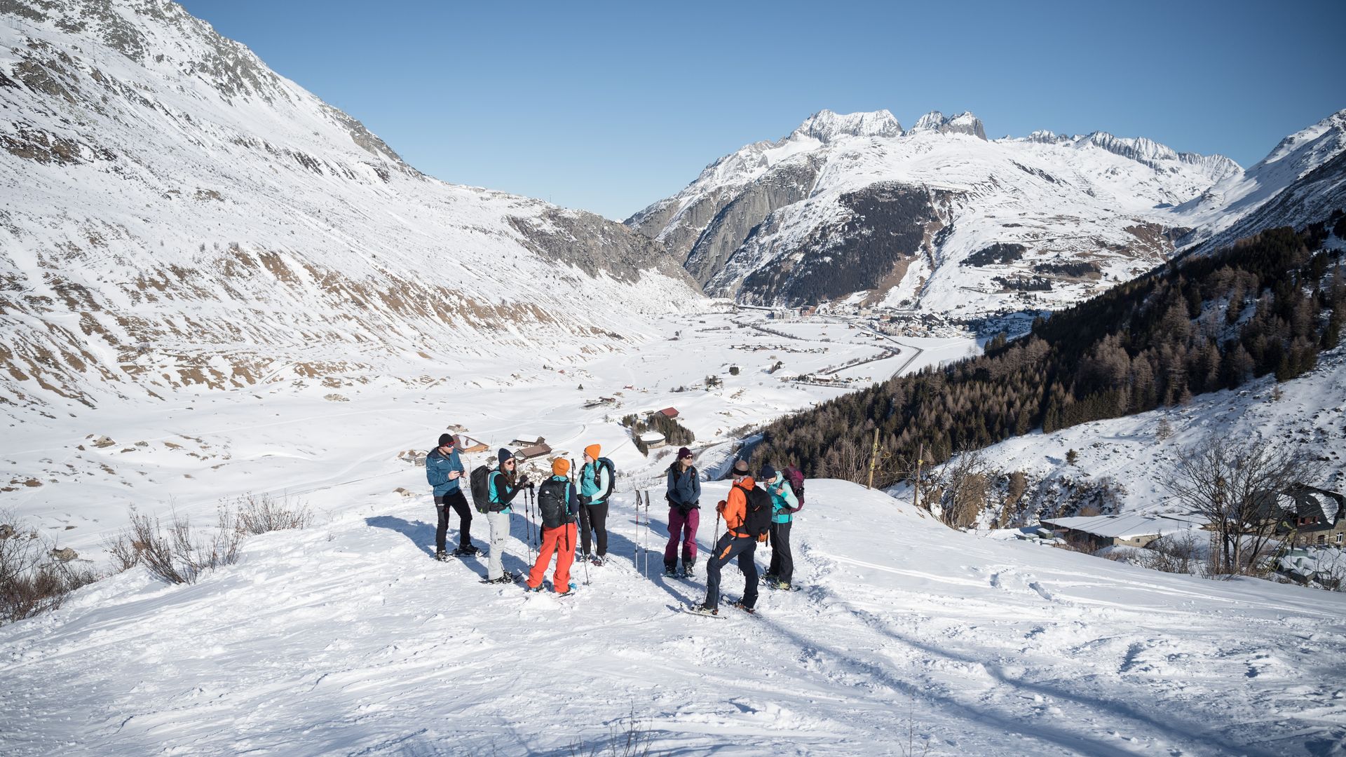 Schneeschuhlaufen Hospental