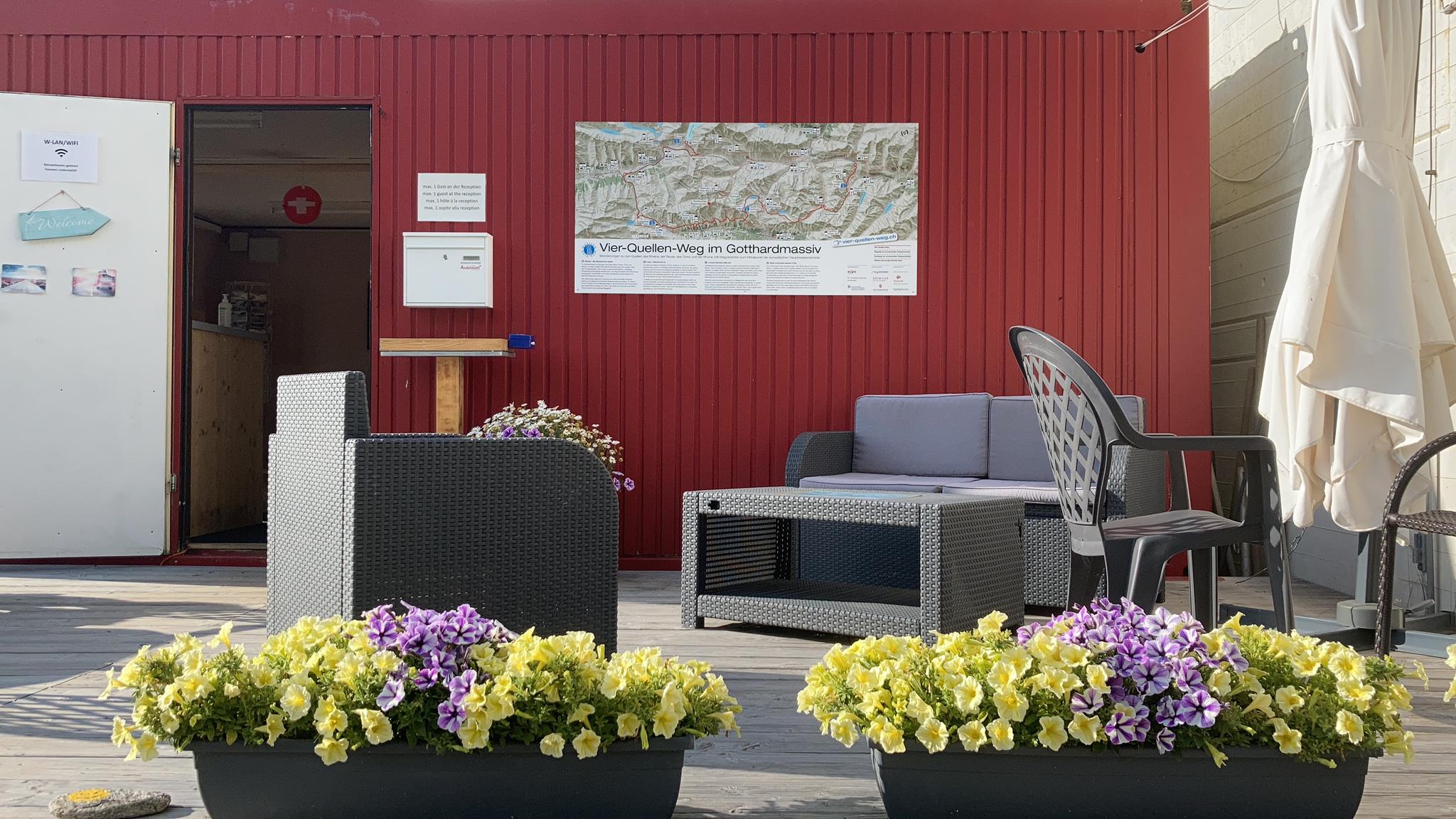 mys-Gotthard Camping Andermatt-Rezeption