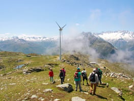 mys-Visite tematiche-Gruppe vor Windrad Visite tematiche