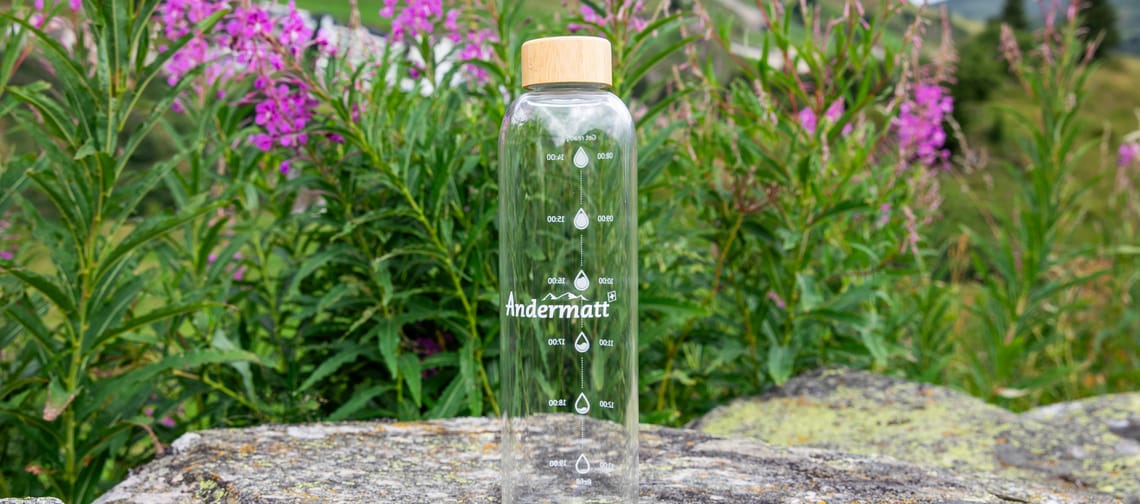 mys-Bouteille en verre Andermatt-Trinkflasche