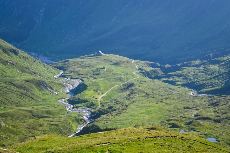 Quattro fonti percorso: tappa 2 sul Giübin fino al Passo del San Gottardo