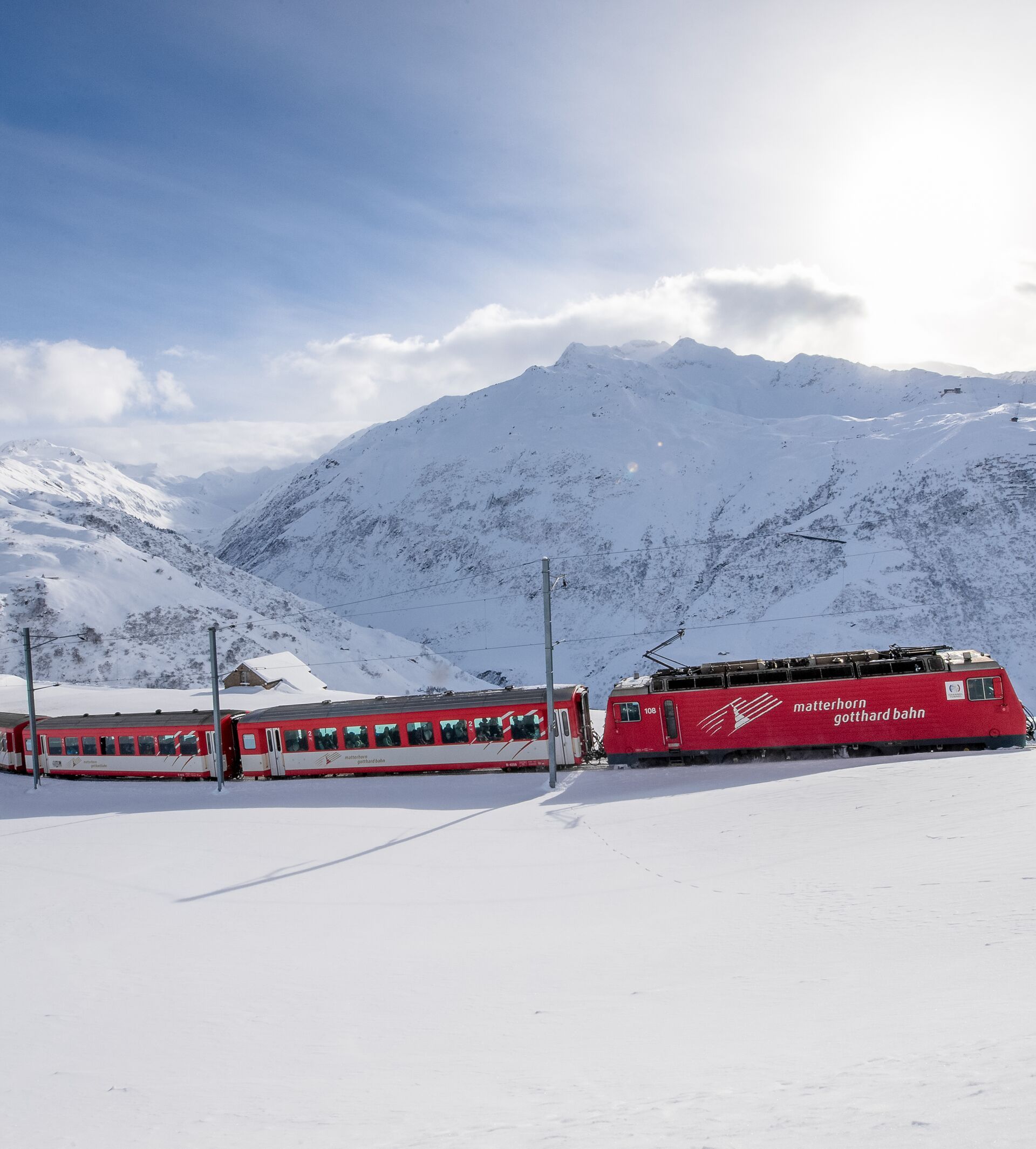 Matterhorn Gotthard Bahn Winter