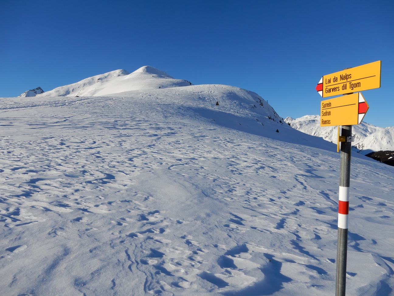 Sedrun - Tgom summit route
