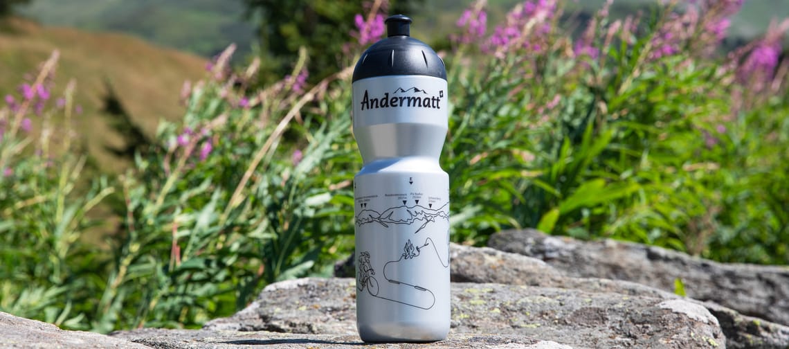 Nachhaltige Trinkflasche Andermatt