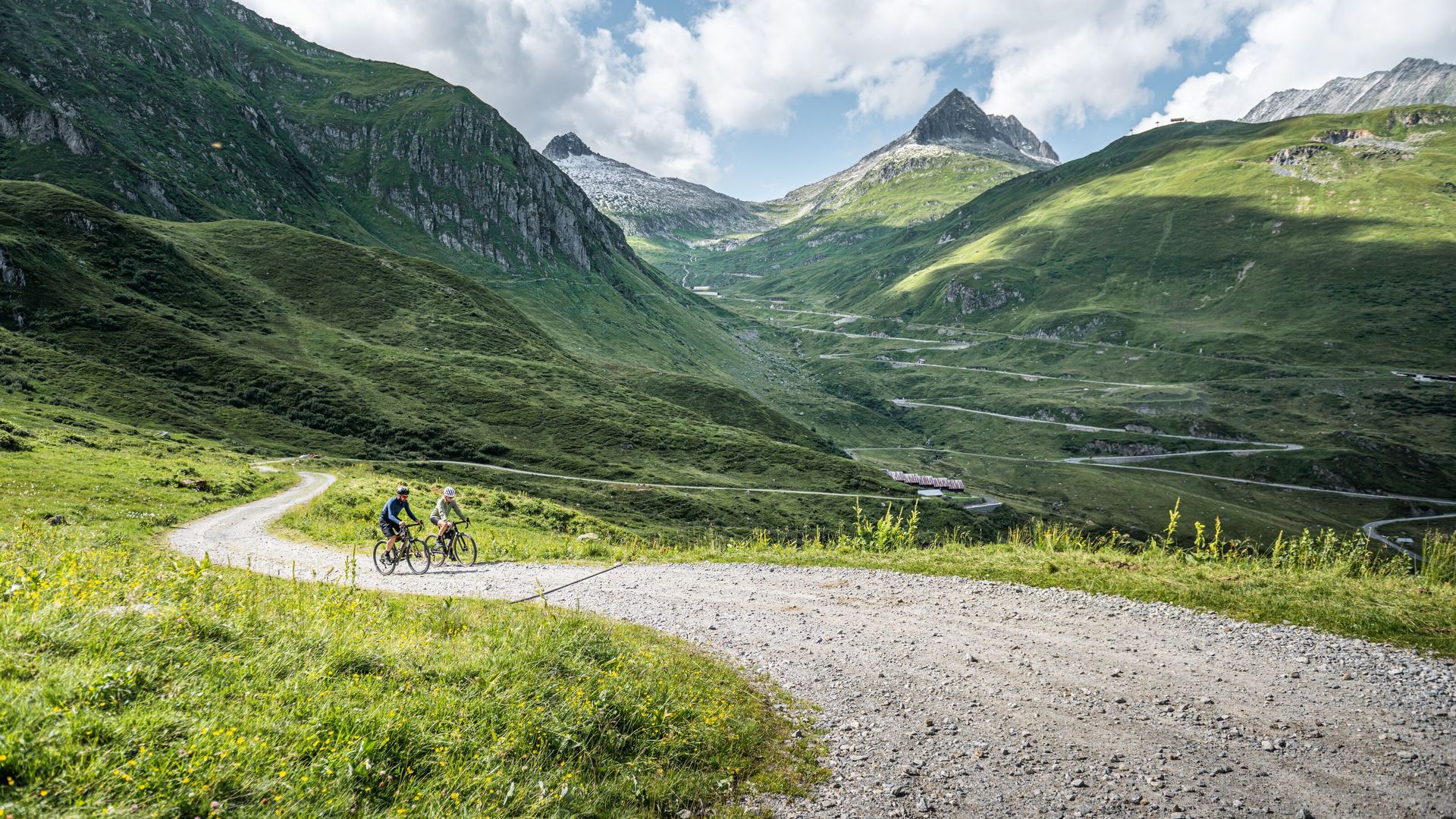 Gravel en direction de la Maighelshütte
