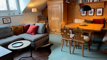 mys-Ferienwohnung «Im Herzen von Hospental»-Wohnbereich
