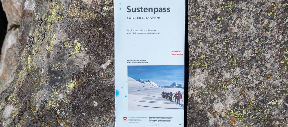 Schneeschuh- und Skitourenkarte Sustenpass