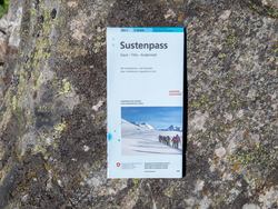mys-Mappa del tour con racchette da neve e sci Passo Susten-Schneeschuh- und Skitourenkarte Sustenpass