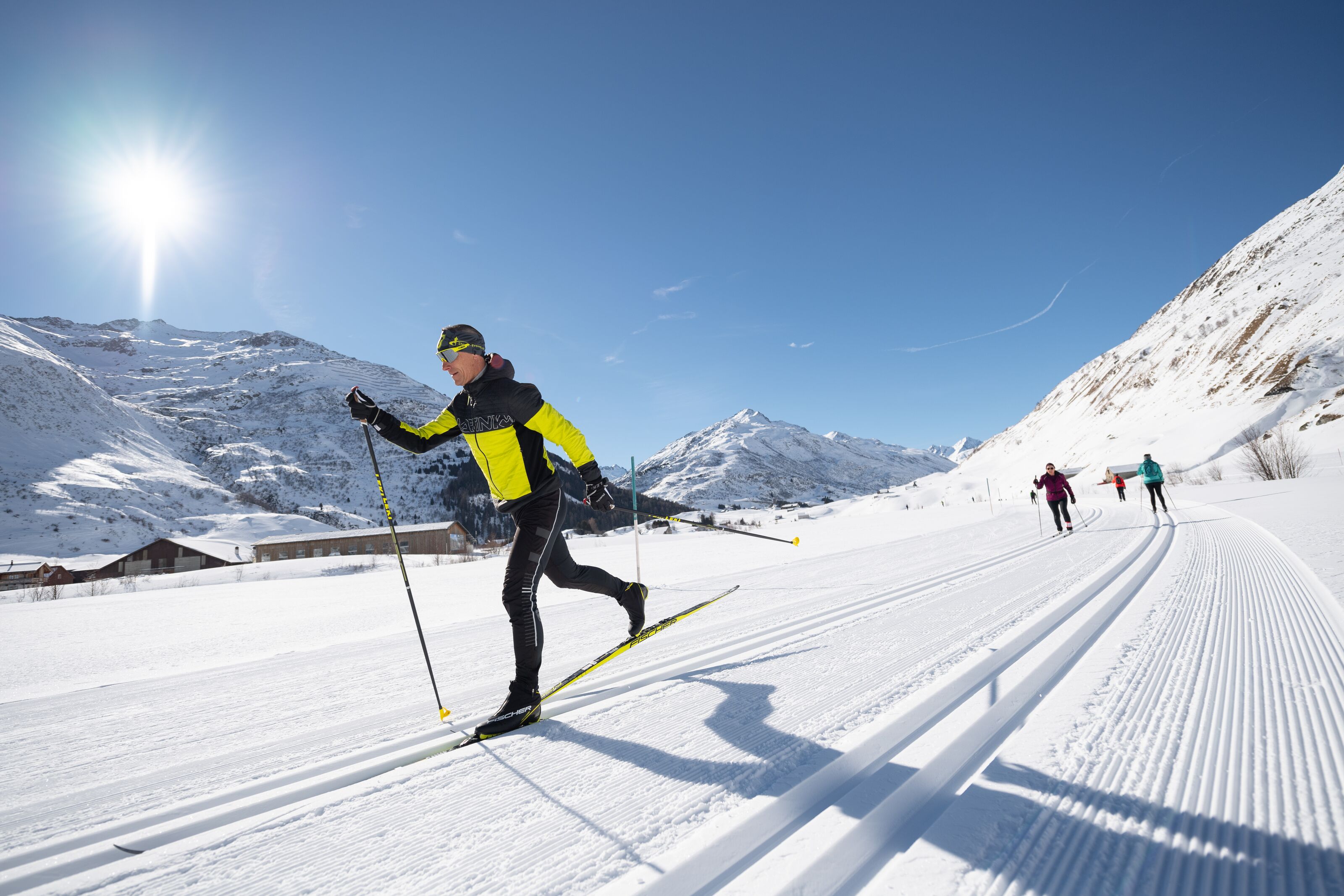 Steve Events beim Langlaufen