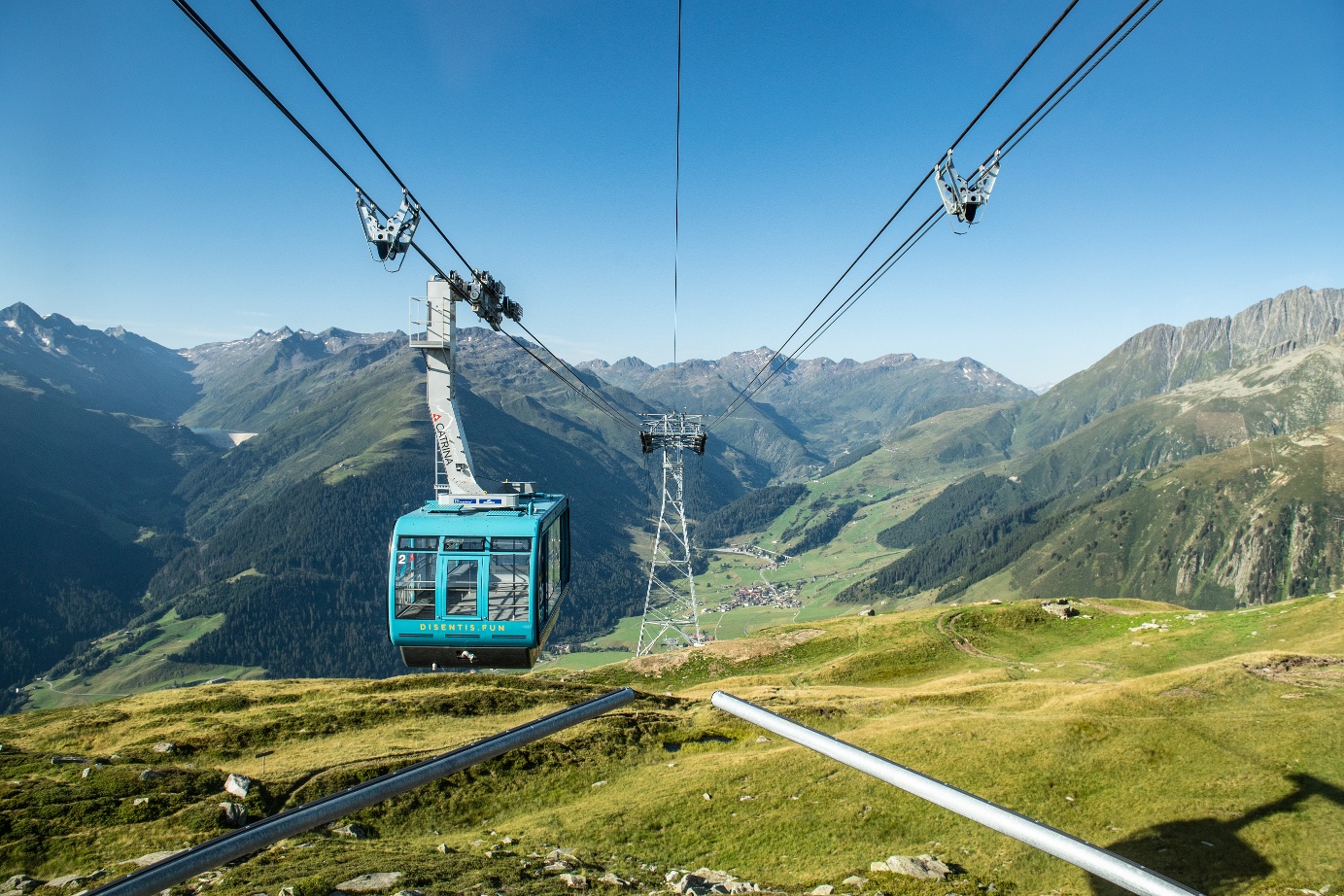 Sports in the mountains in Sedrun