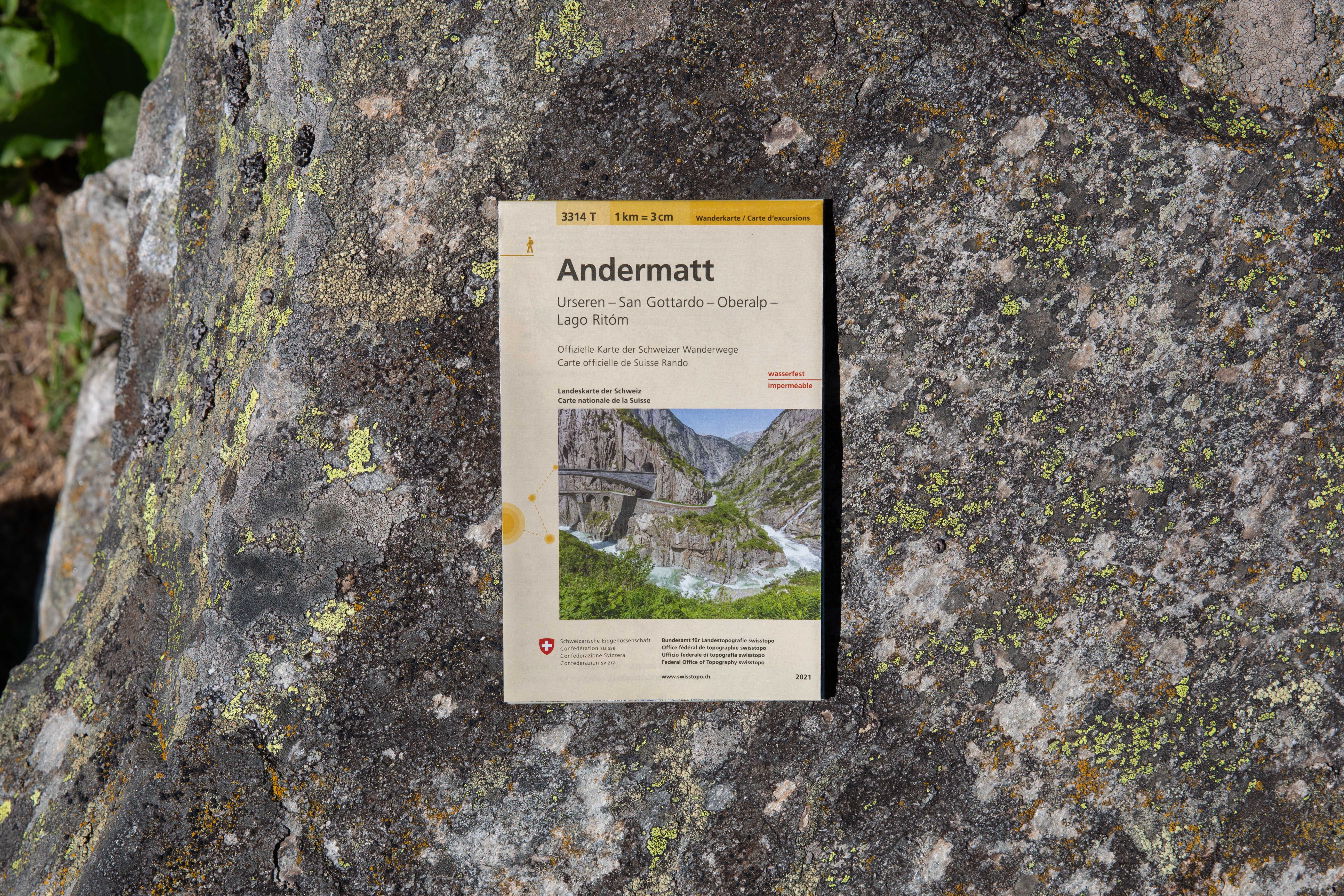 Wanderkarte Andermatt