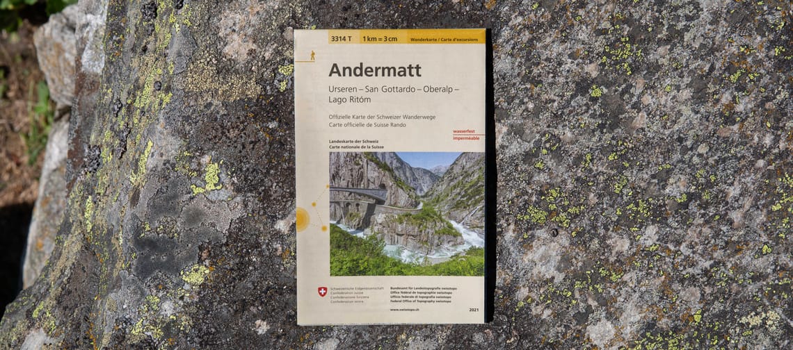Wanderkarte Andermatt